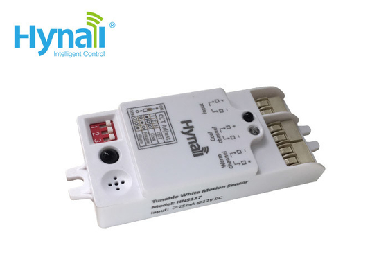 HNS117 CCT 0 - 10V ডিমিং ডিমমেবল মোশন সেন্সর নিম্ন ভোল্টেজ 12V মাইক্রোওয়েভ সেন্সর