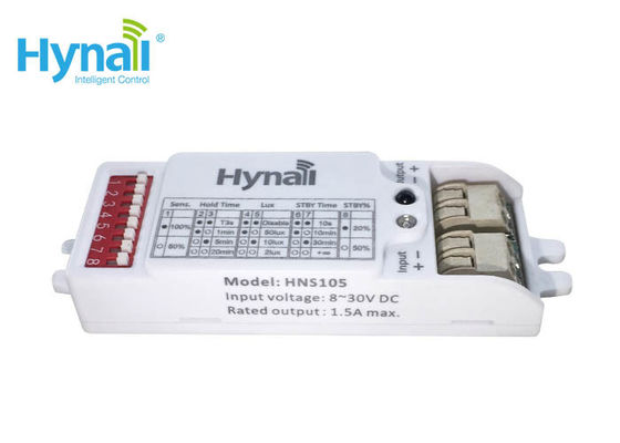 1.5A ডিমমেবল মোশন সেন্সর HNS105 8-30VDC ইনপুট লাইটিং কন্ট্রোল